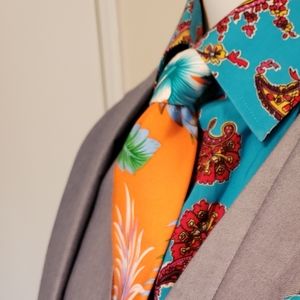 HAPPY TIES TROPICAL FLORAL TIE